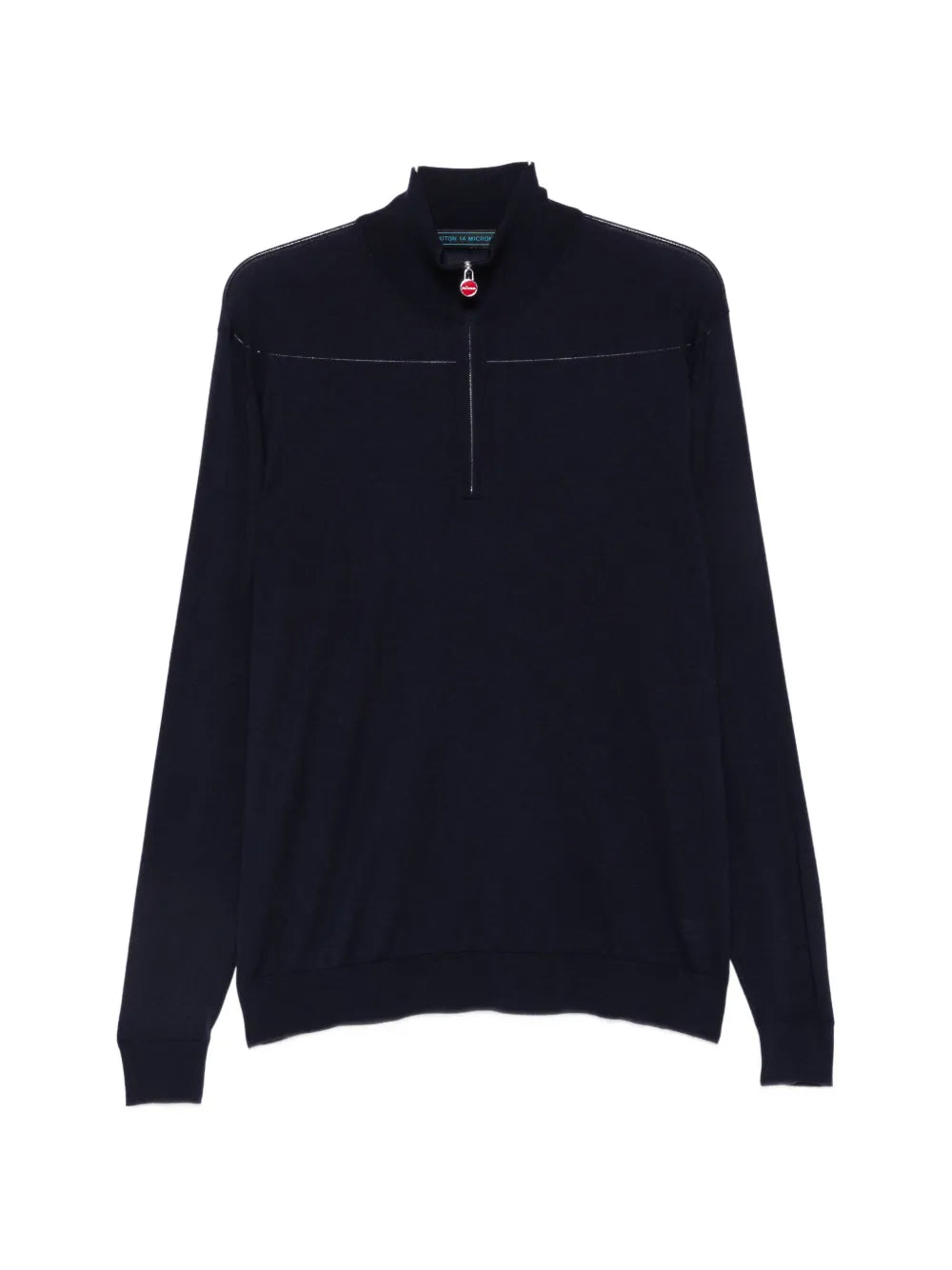 quarter-zip mock-neck sweater