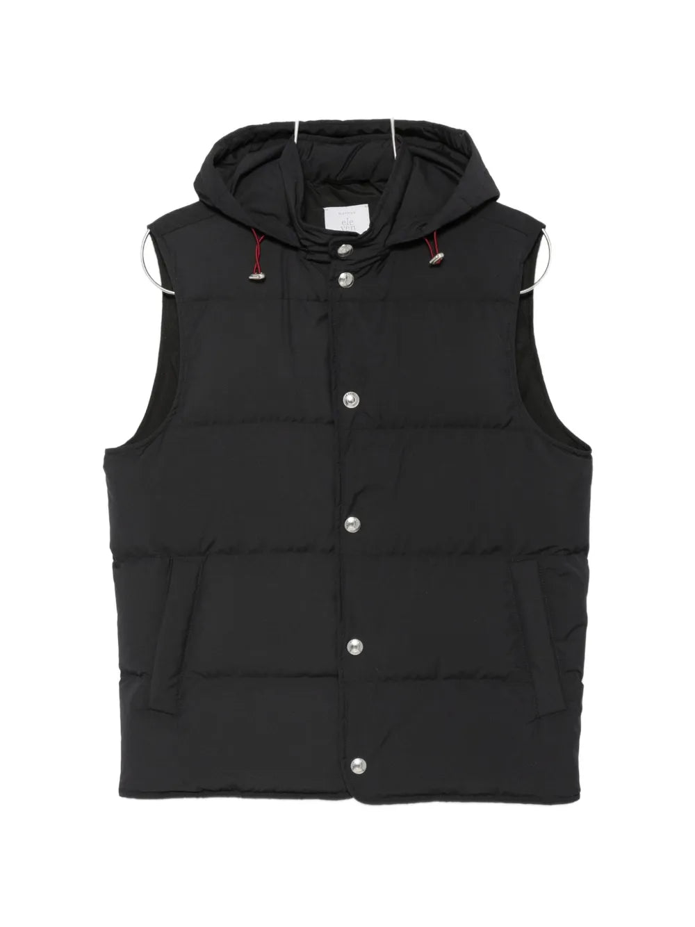 hooded quilted gilet