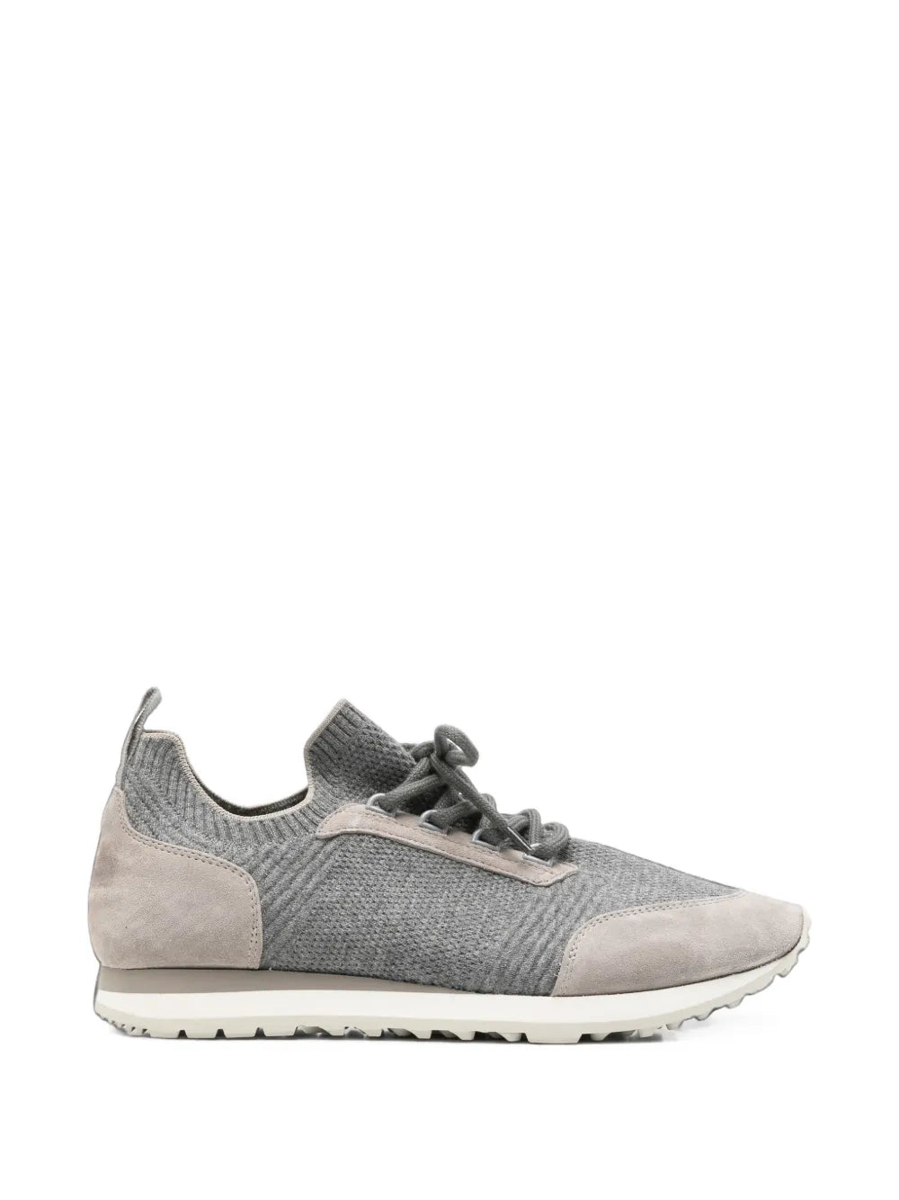 panelled knit sneakers