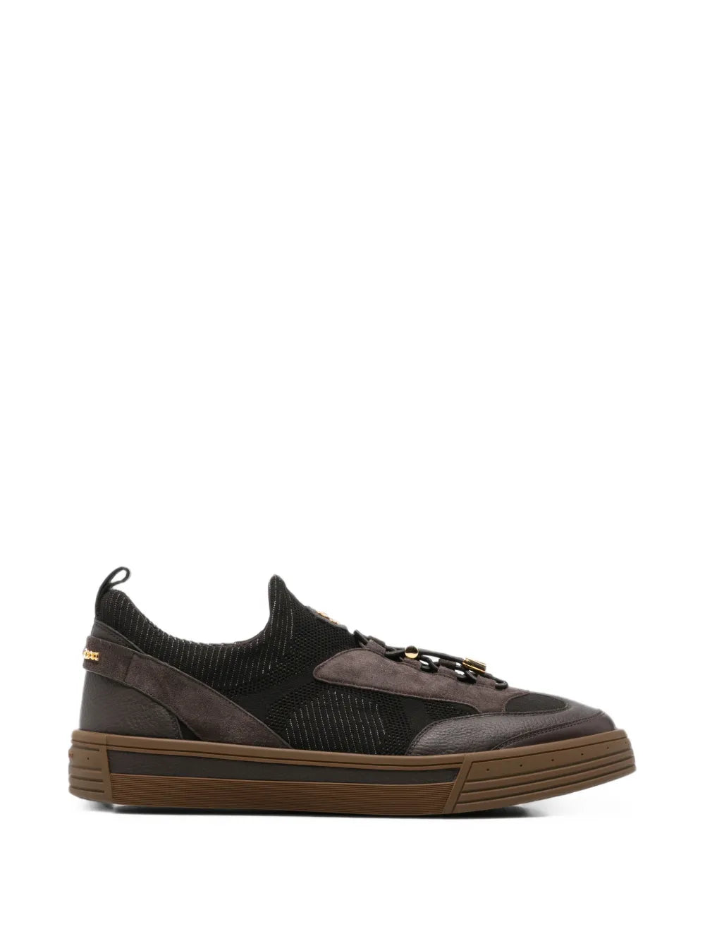 panelled mesh sneakers