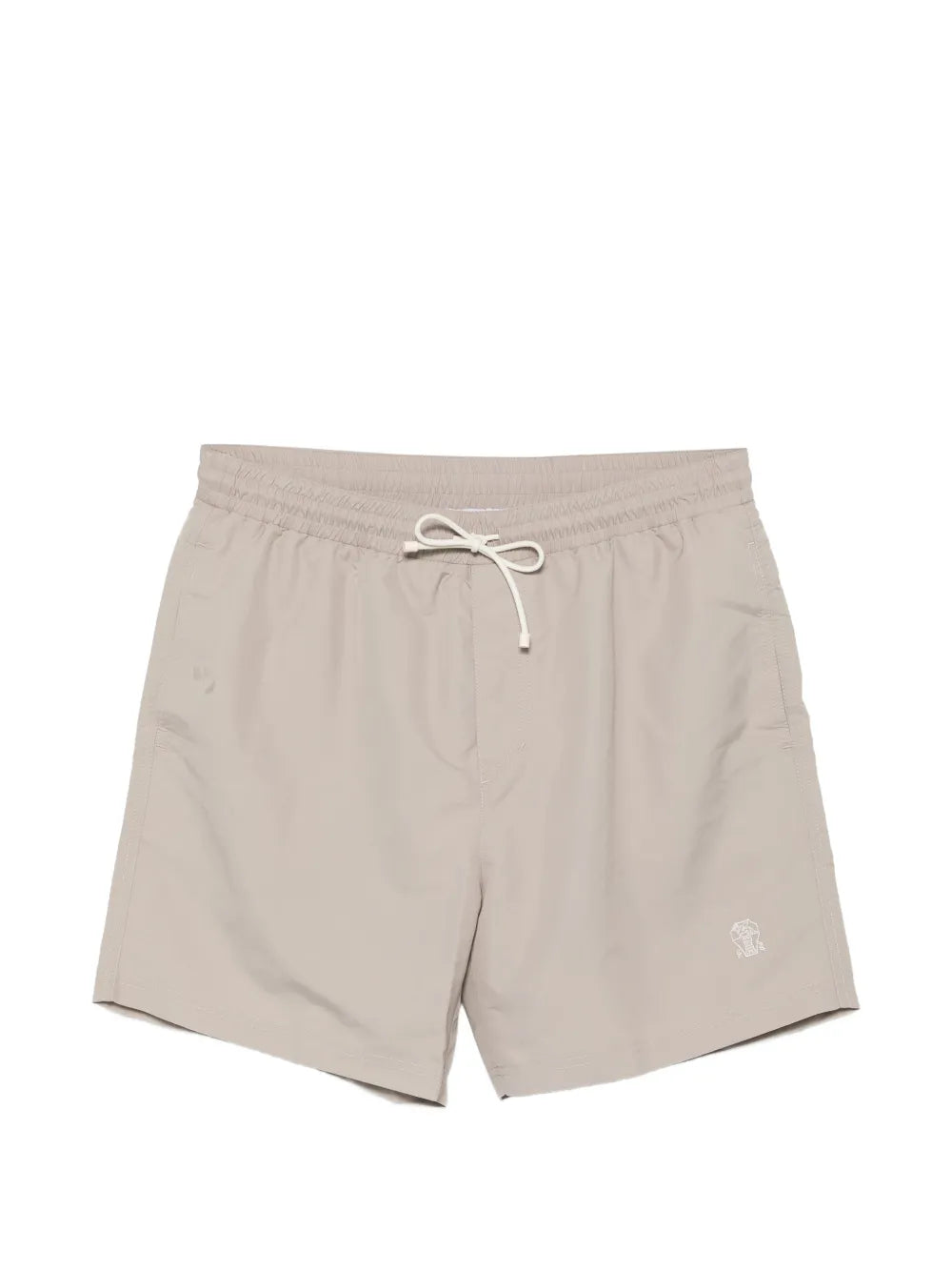 logo-embroidered drawstring swim shorts