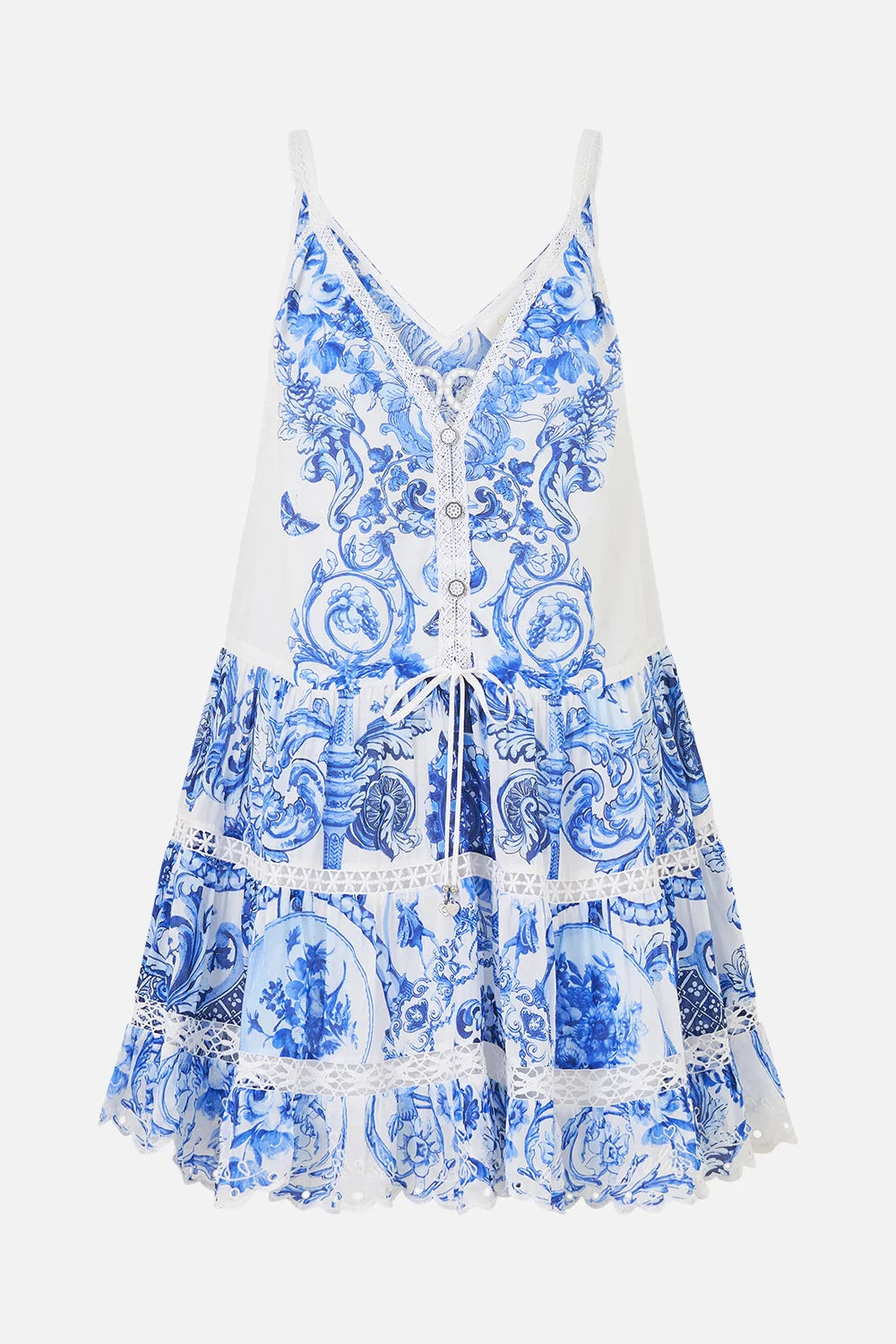 floral-print tiered dress
