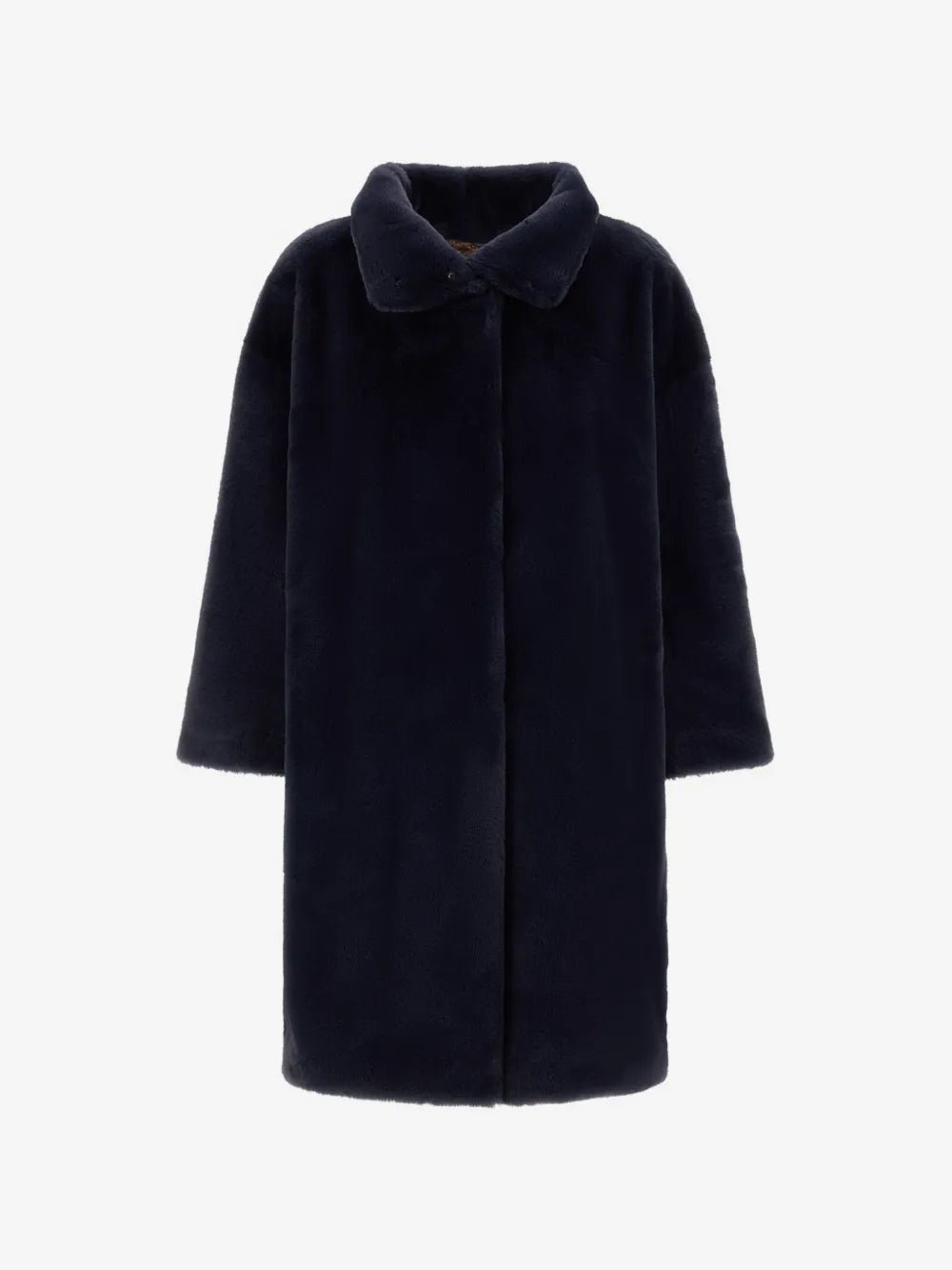 faux-fur high-collar coat