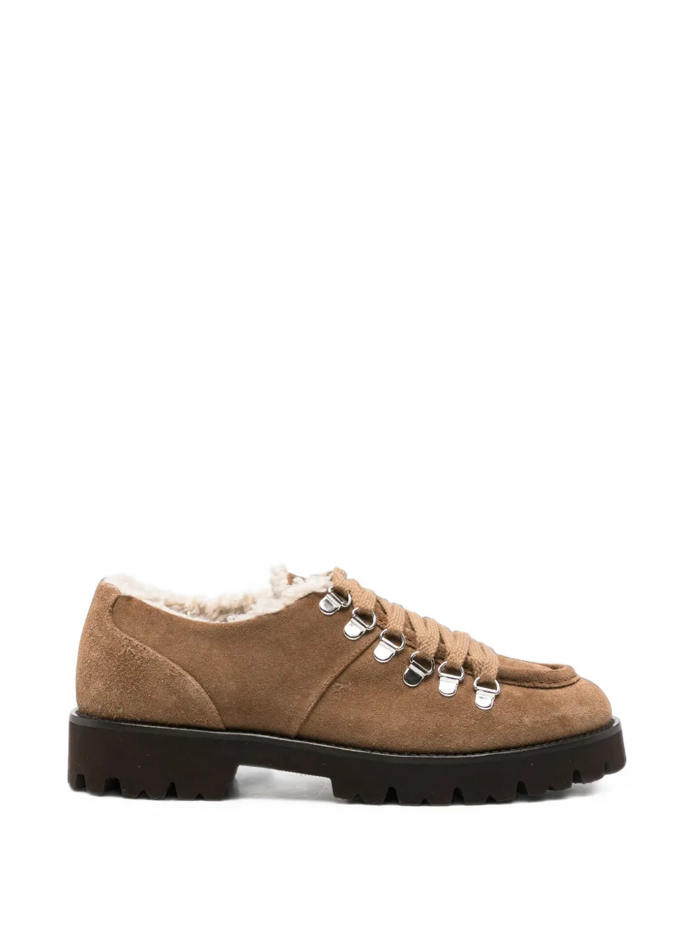 suede shearling-lined sneakers