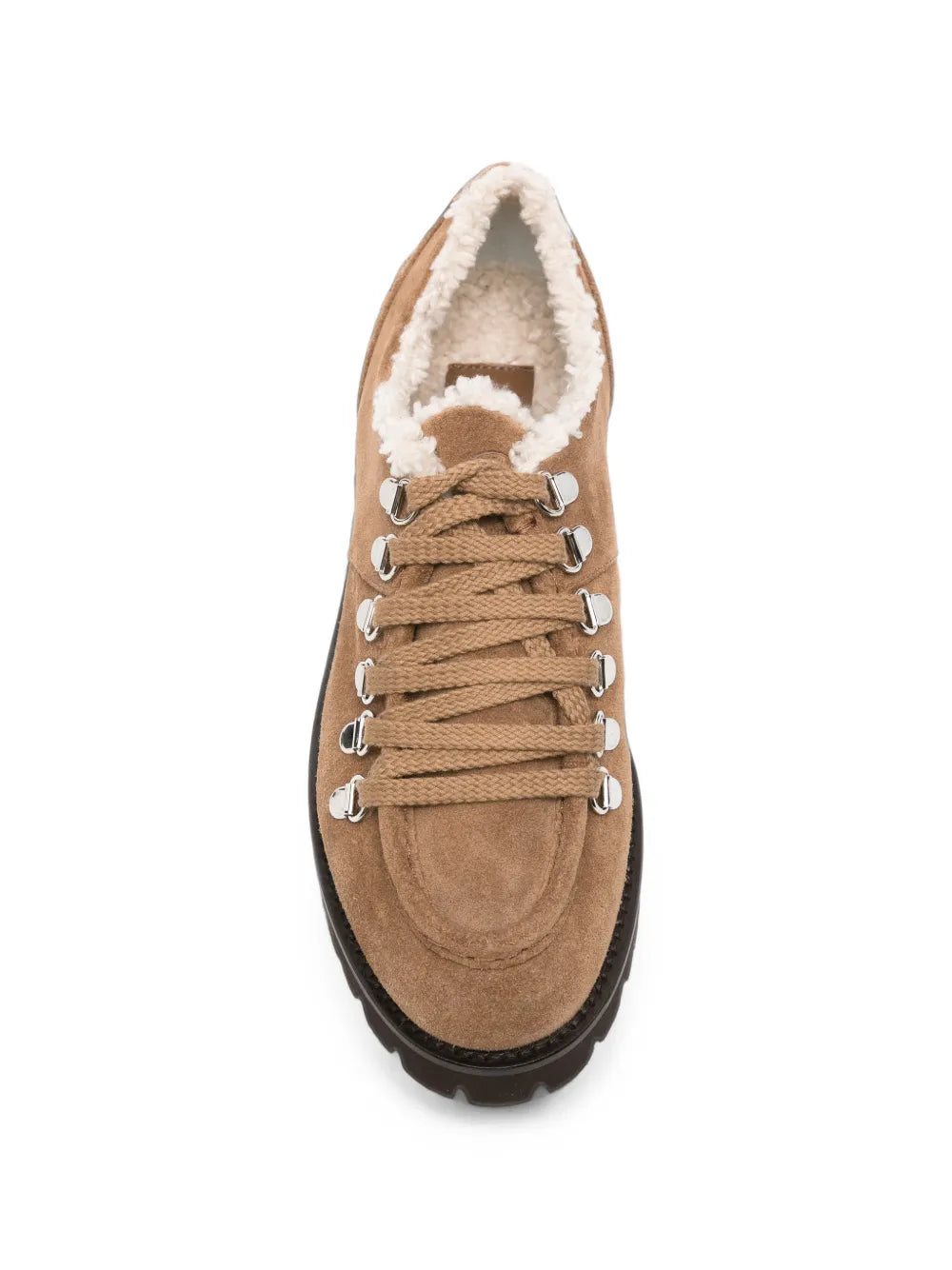 suede shearling-lined sneakers