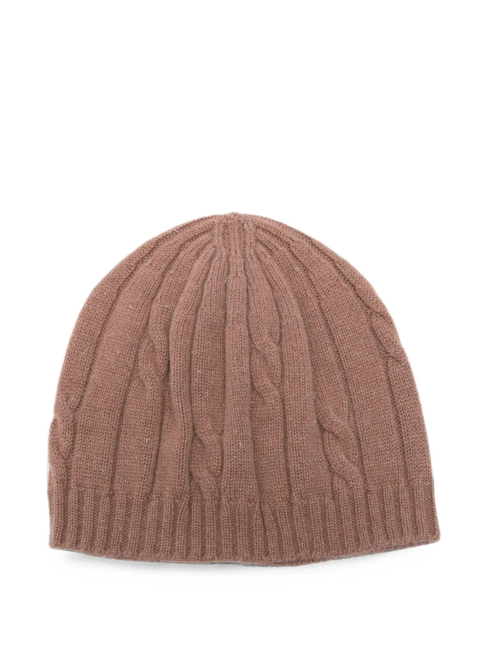 cable-knit beanie hat