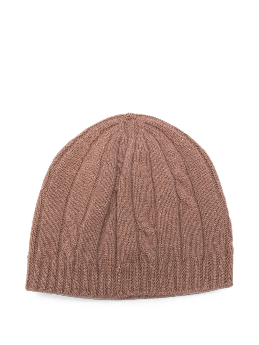 cable-knit beanie hat