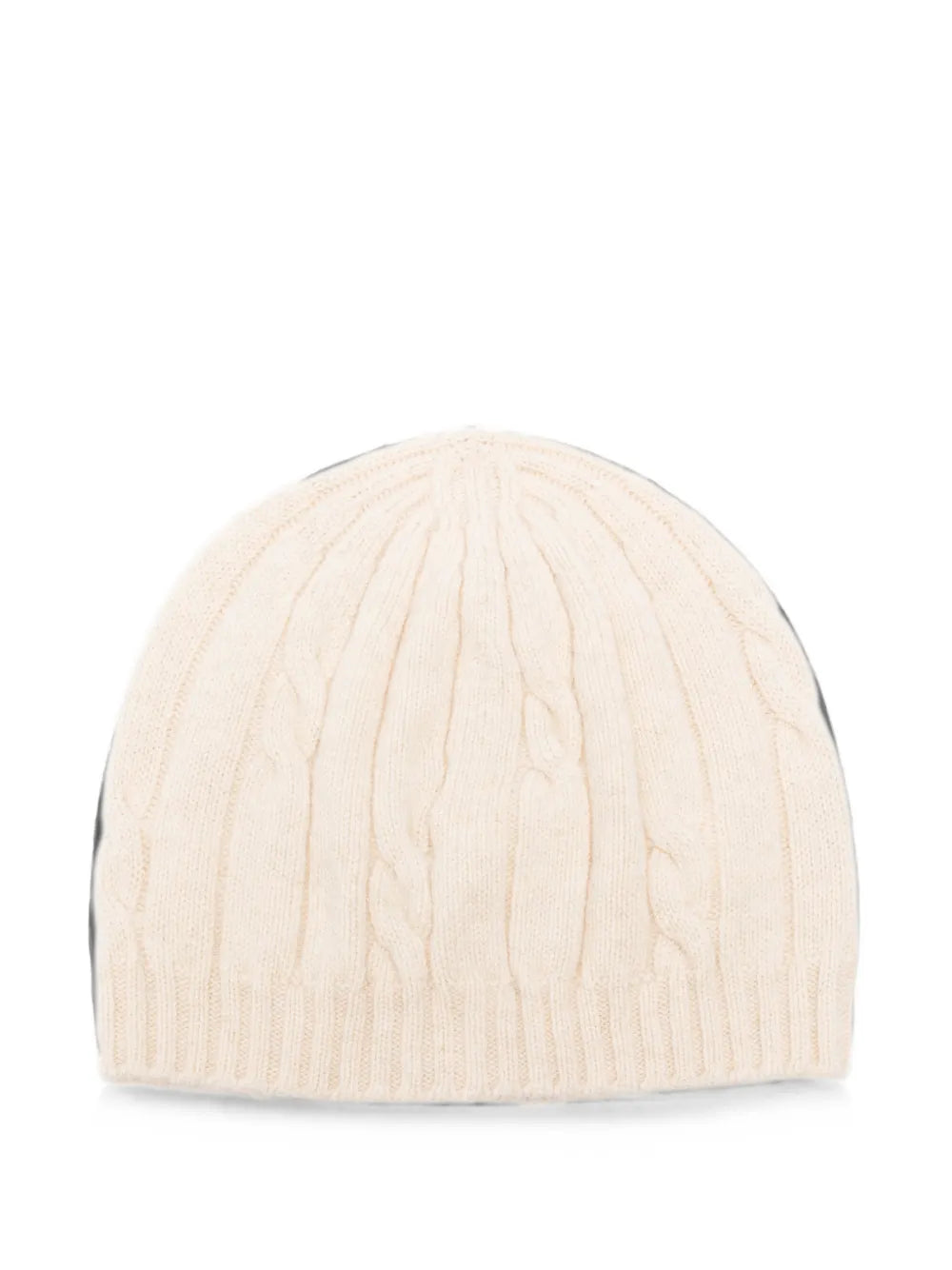 cable-knit beanie hat