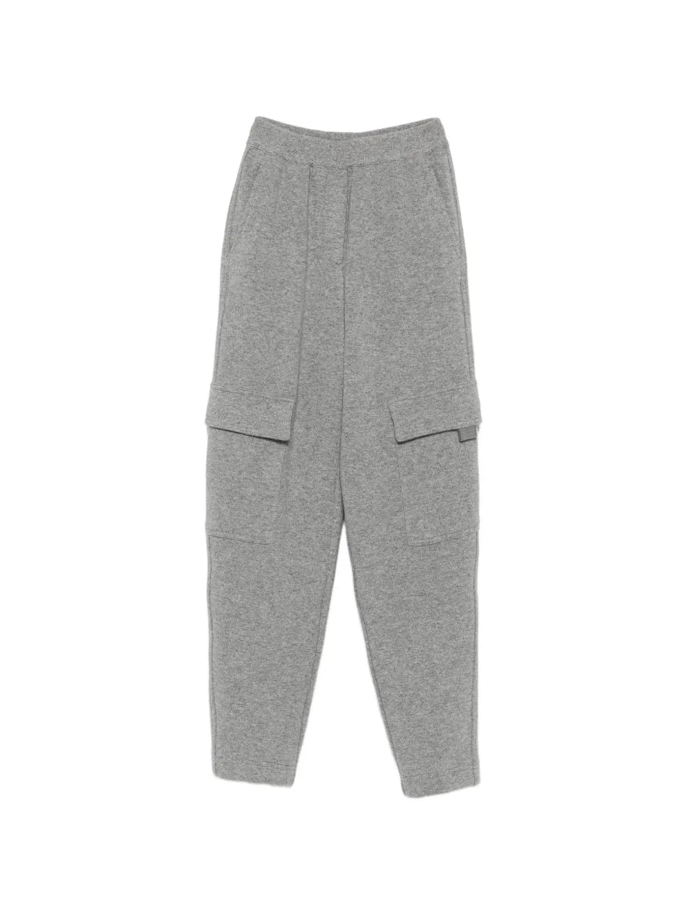 elastic-waistband cargo pants