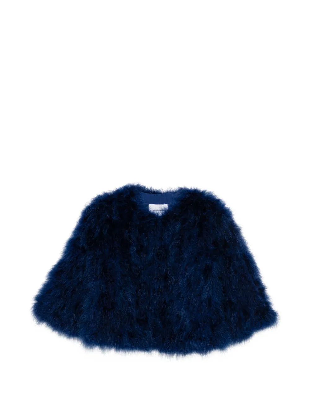 feather-embellished jacket