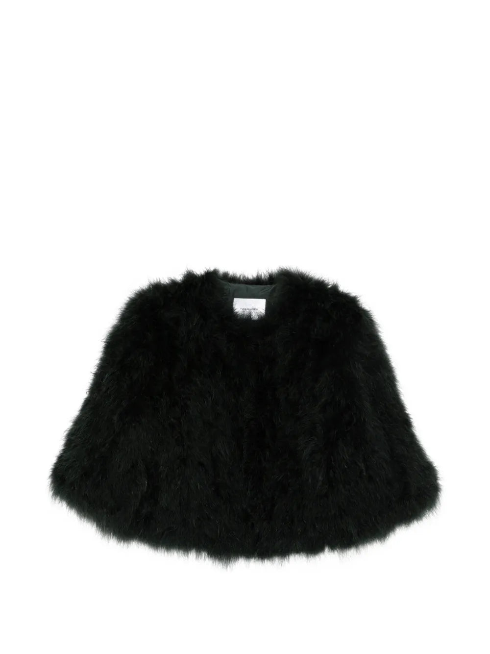 feather-embellished jacket