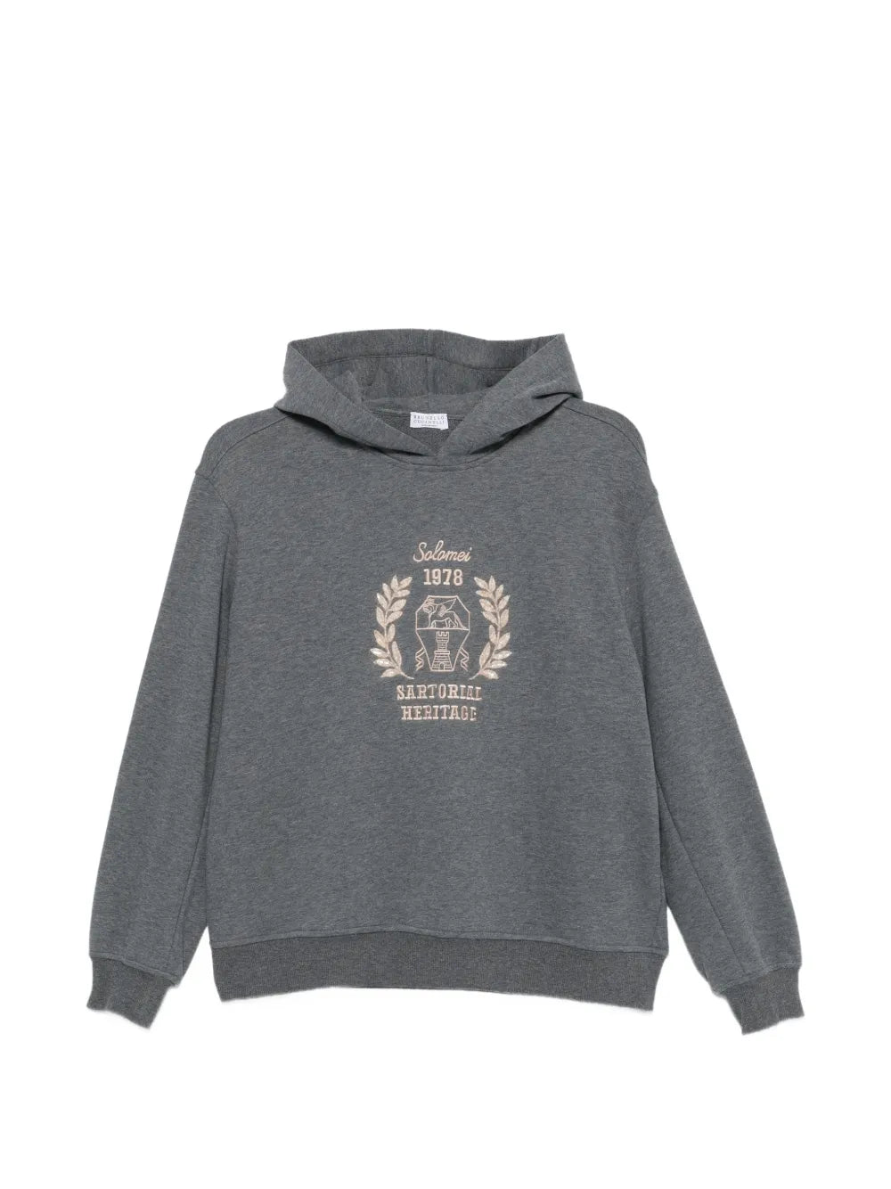 logo-embroidered hoodie