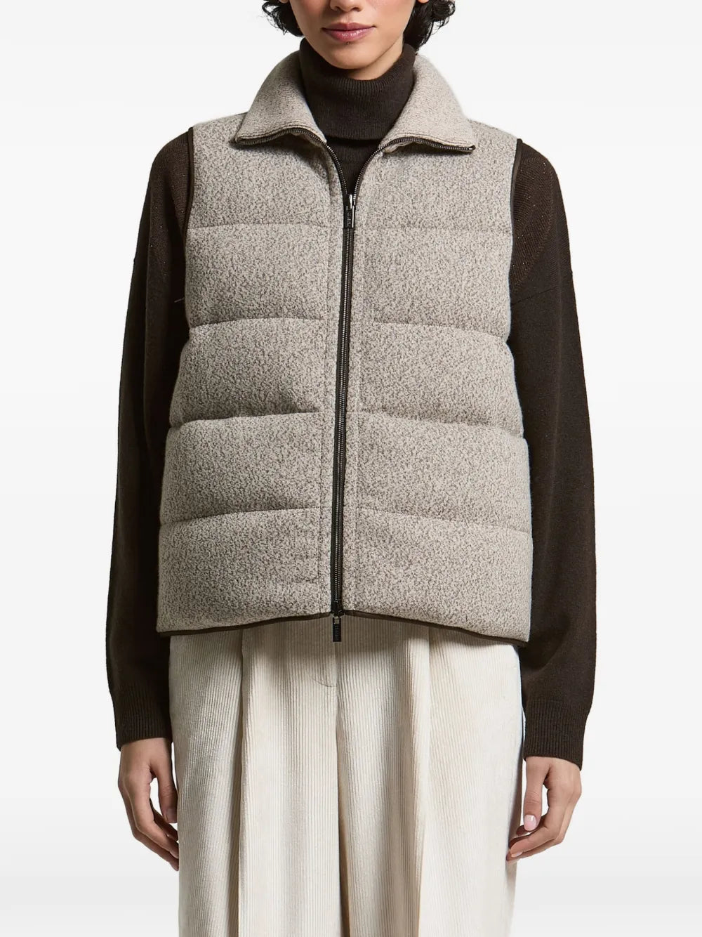 quilted reversible gilet