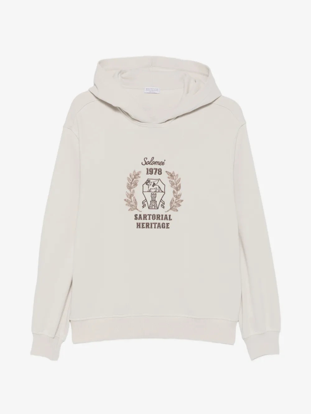 logo-embroidered sequin-embellished hoodie