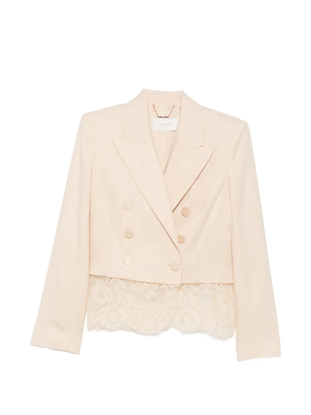 double-breasted cropped jacket