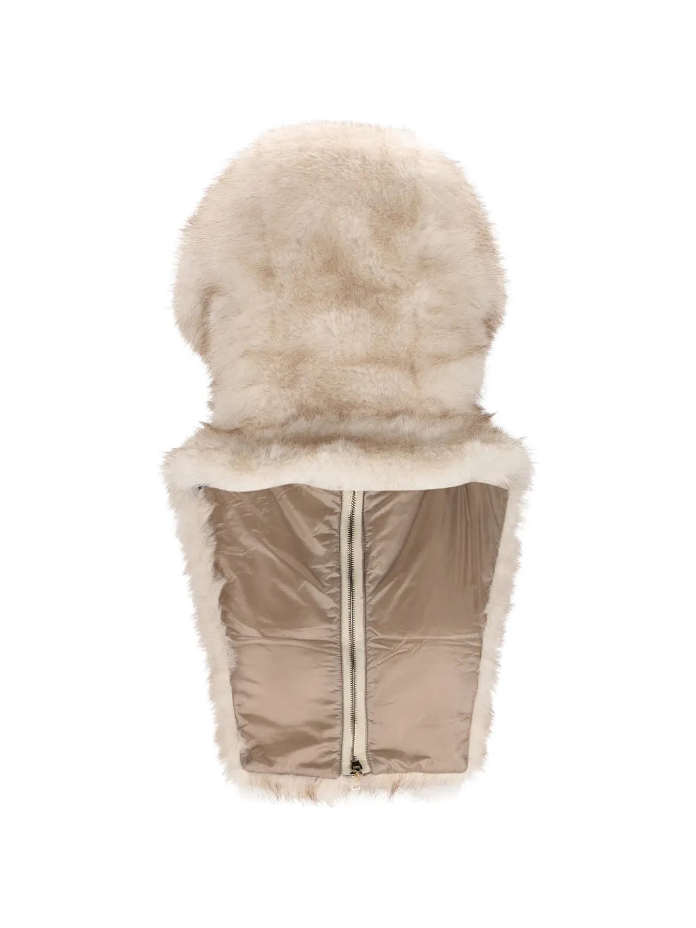 faux-fur zip-up hood
