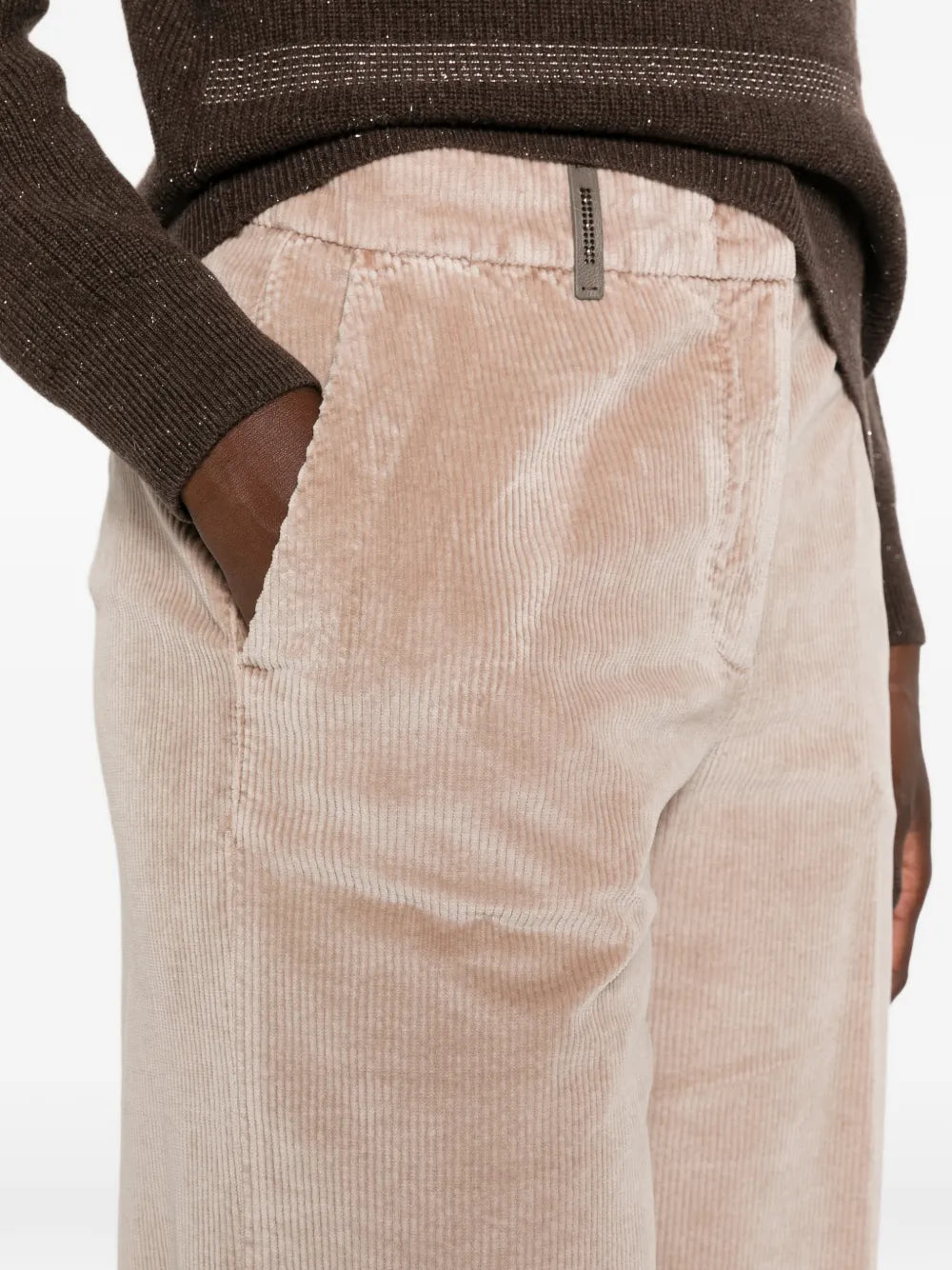 corduroy wide-leg trousers