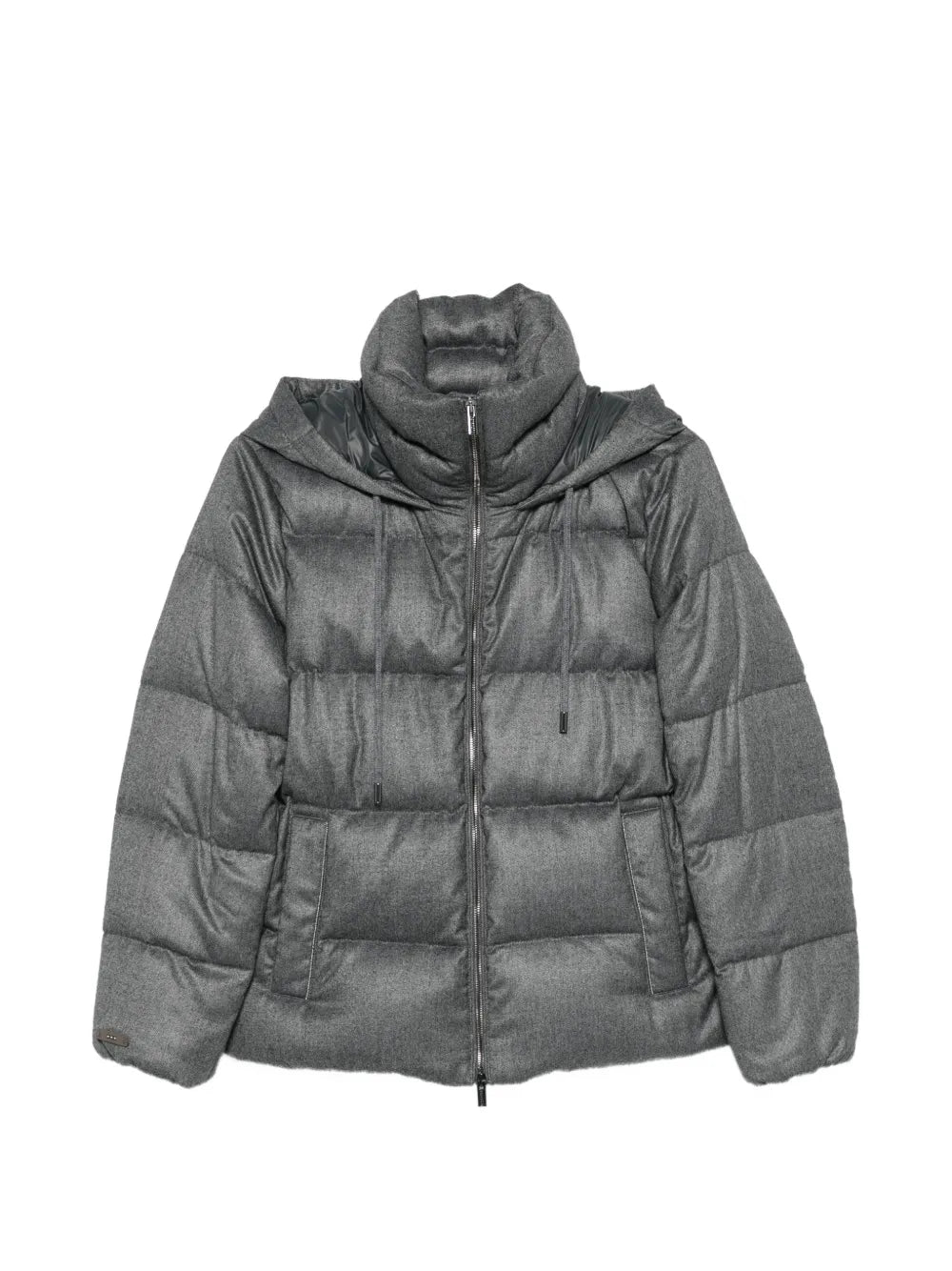 quilted hooded jacket
