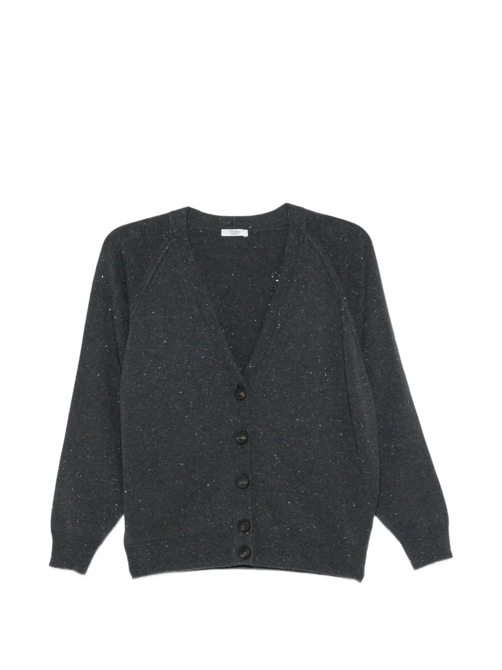flecked V-neck cardigan