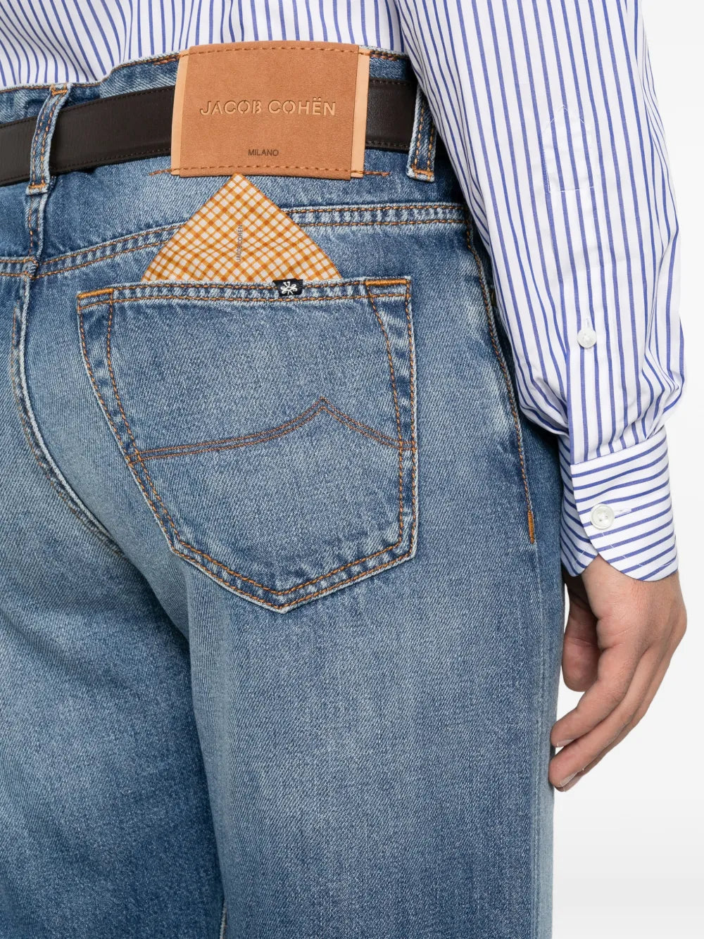 Chris faded-effect straight-leg jeans