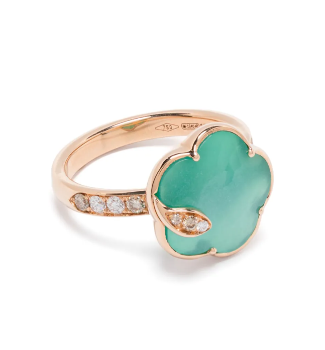 Anillo Petit Joli Lunaire en oro rosa de 18 quilates con diamantes 
