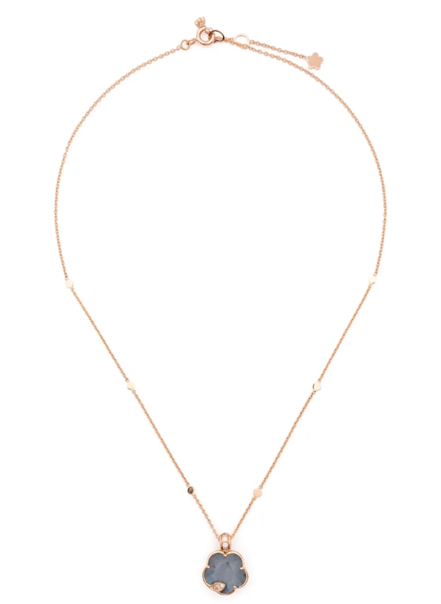 Collar Petit Joli Lunaire en oro rosa de 18kt con diamantes 
