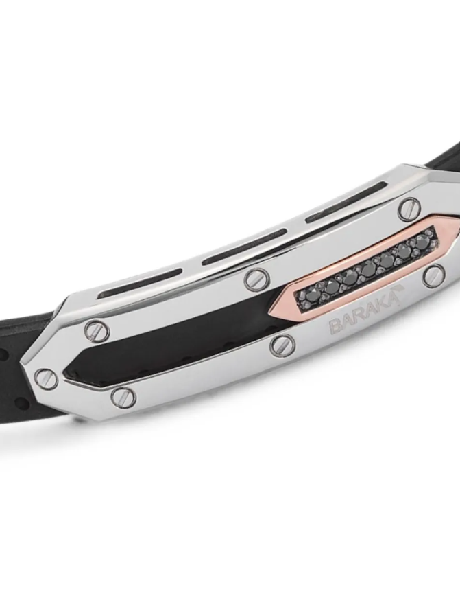18kt rose gold black diamonds bracelet