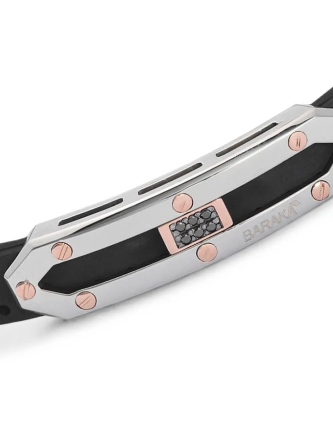18kt rose gold black diamonds
