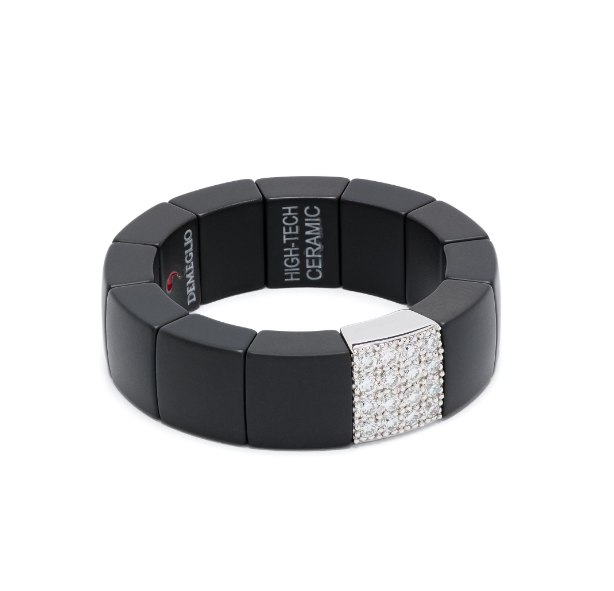 anillo en oro blanco de 18kt con diamantes