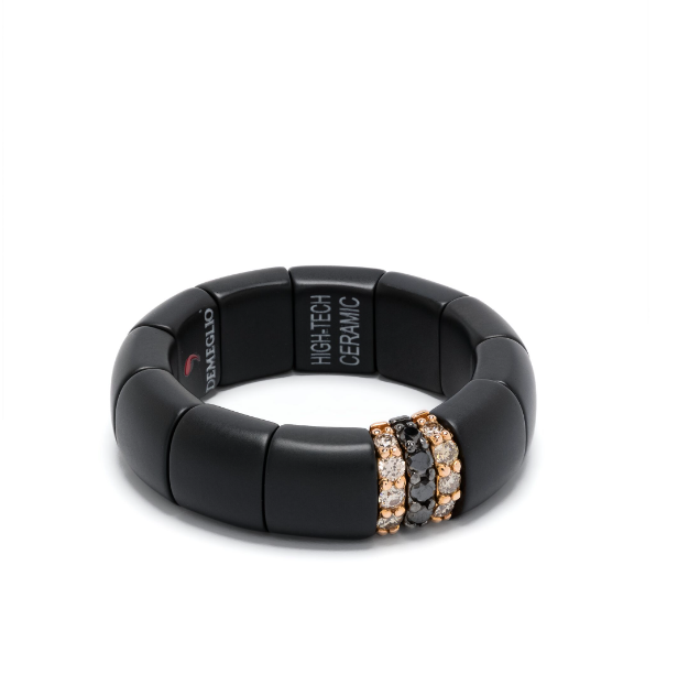 anillo en oro rosa de 18kt con diamantes 