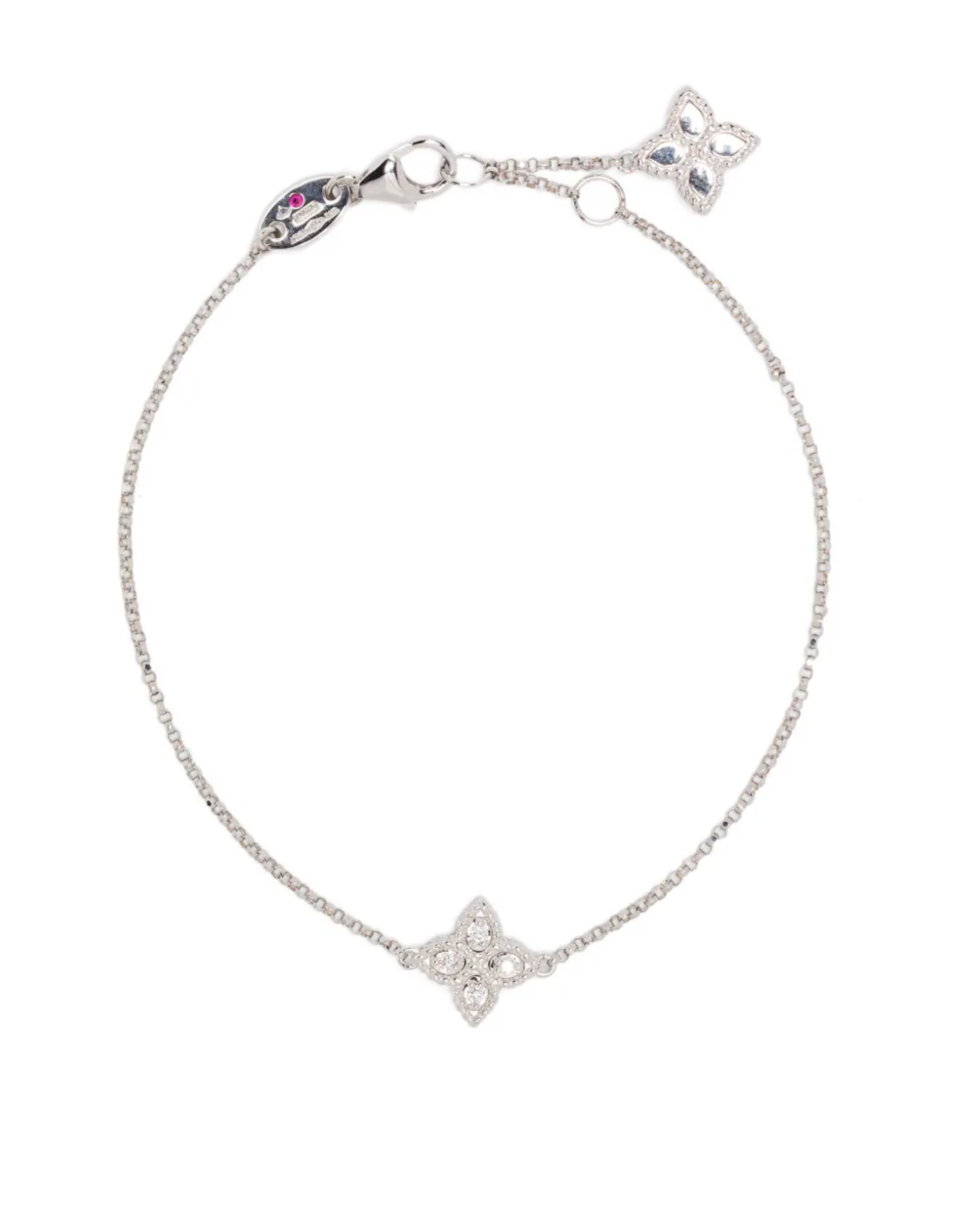 18K white gold diamond bracelet