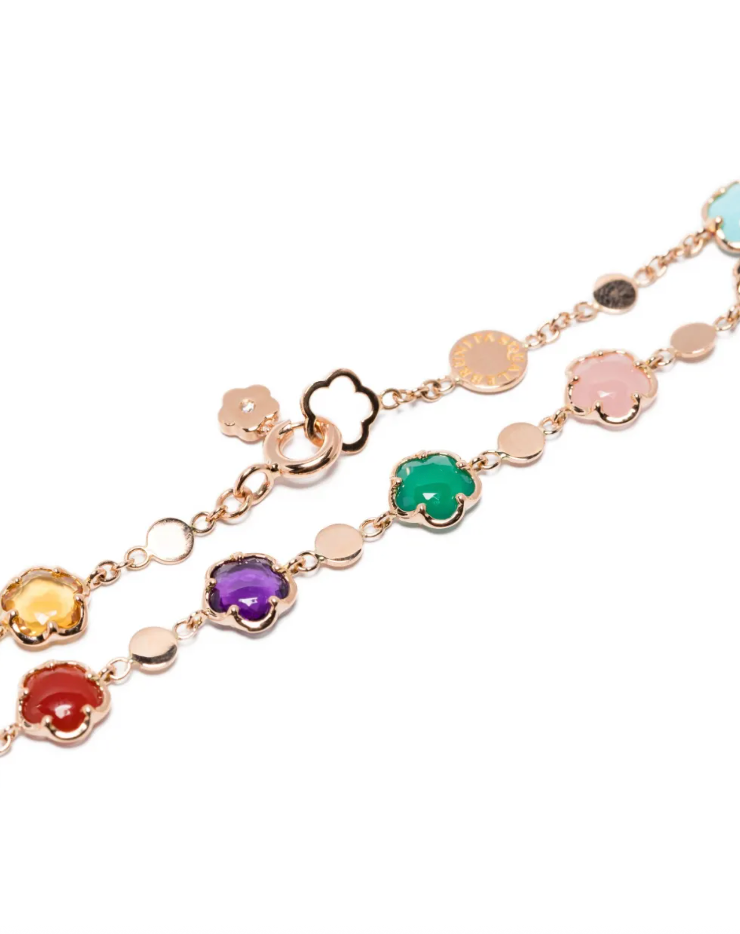 18K rose gold Figlia dei Fiori multi-stone bracelet