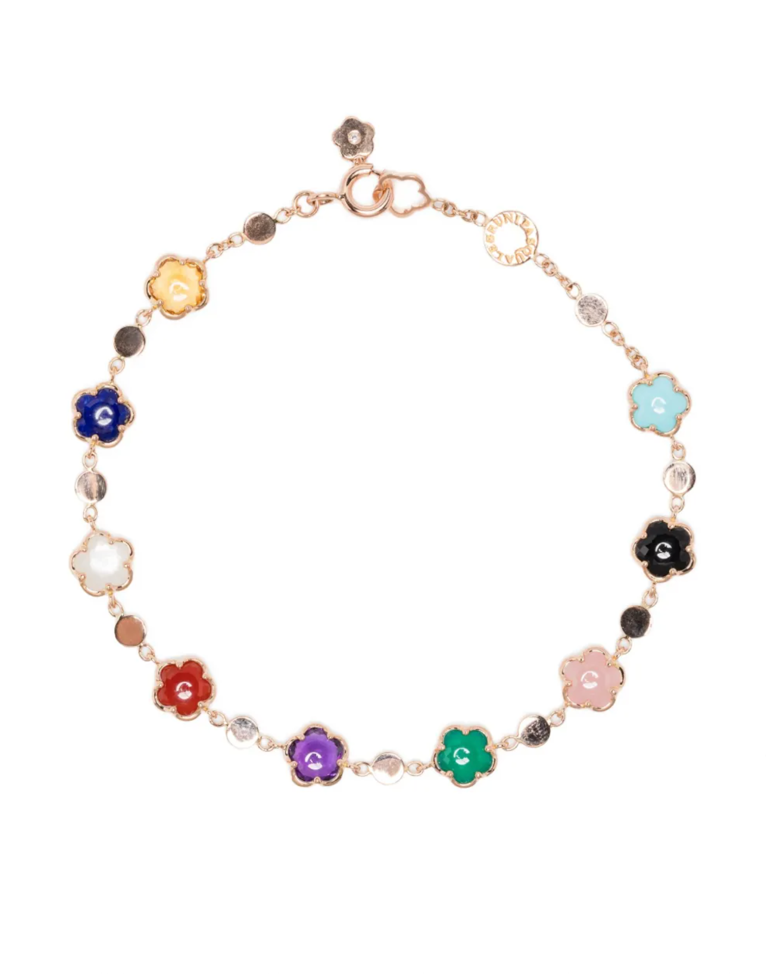 18K rose gold Figlia dei Fiori multi-stone bracelet