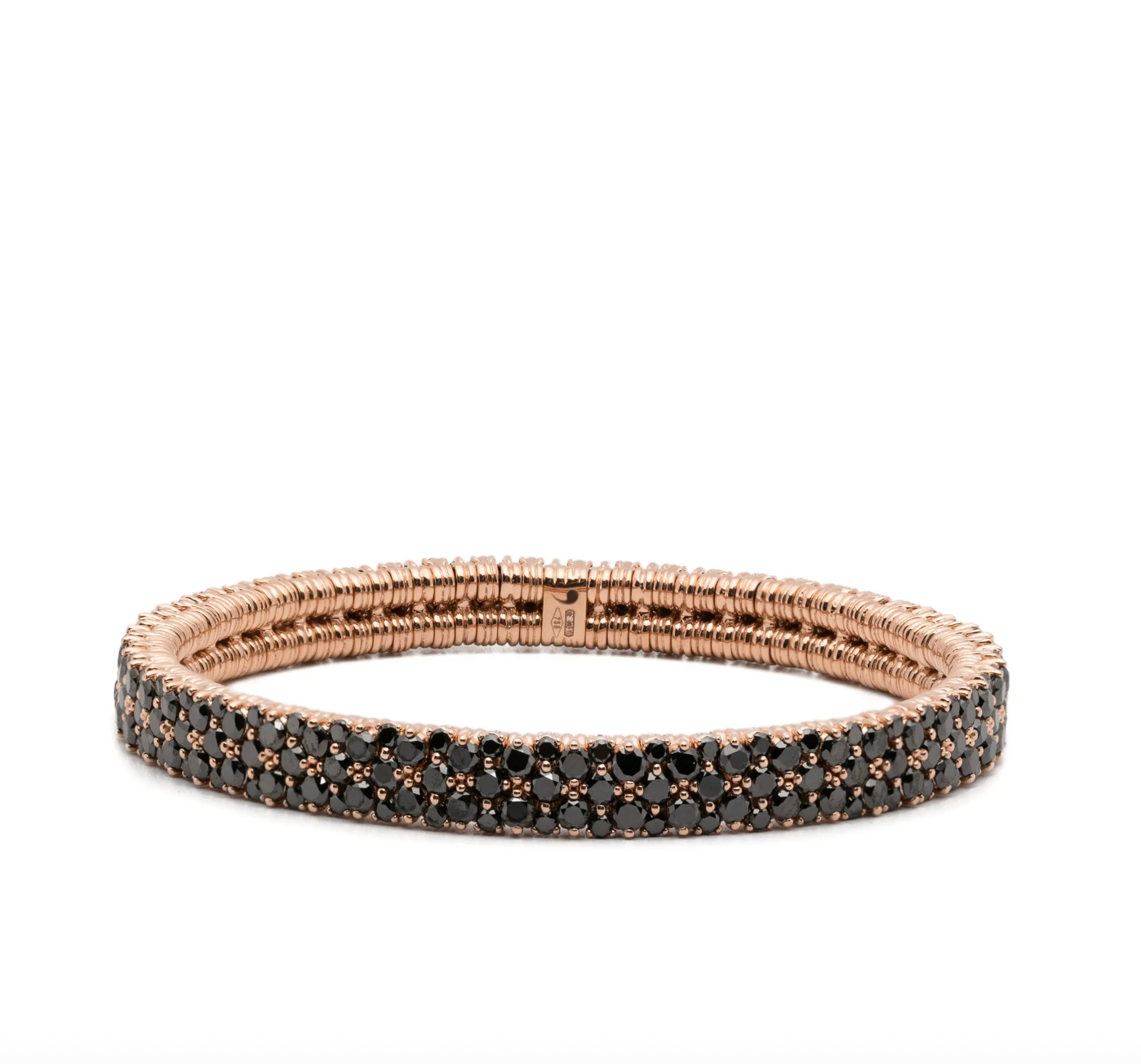 18kt rose gold black diamonds bracelet