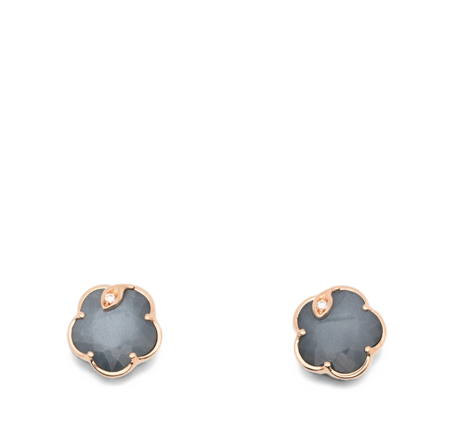 18kt rose gold diamond earrings