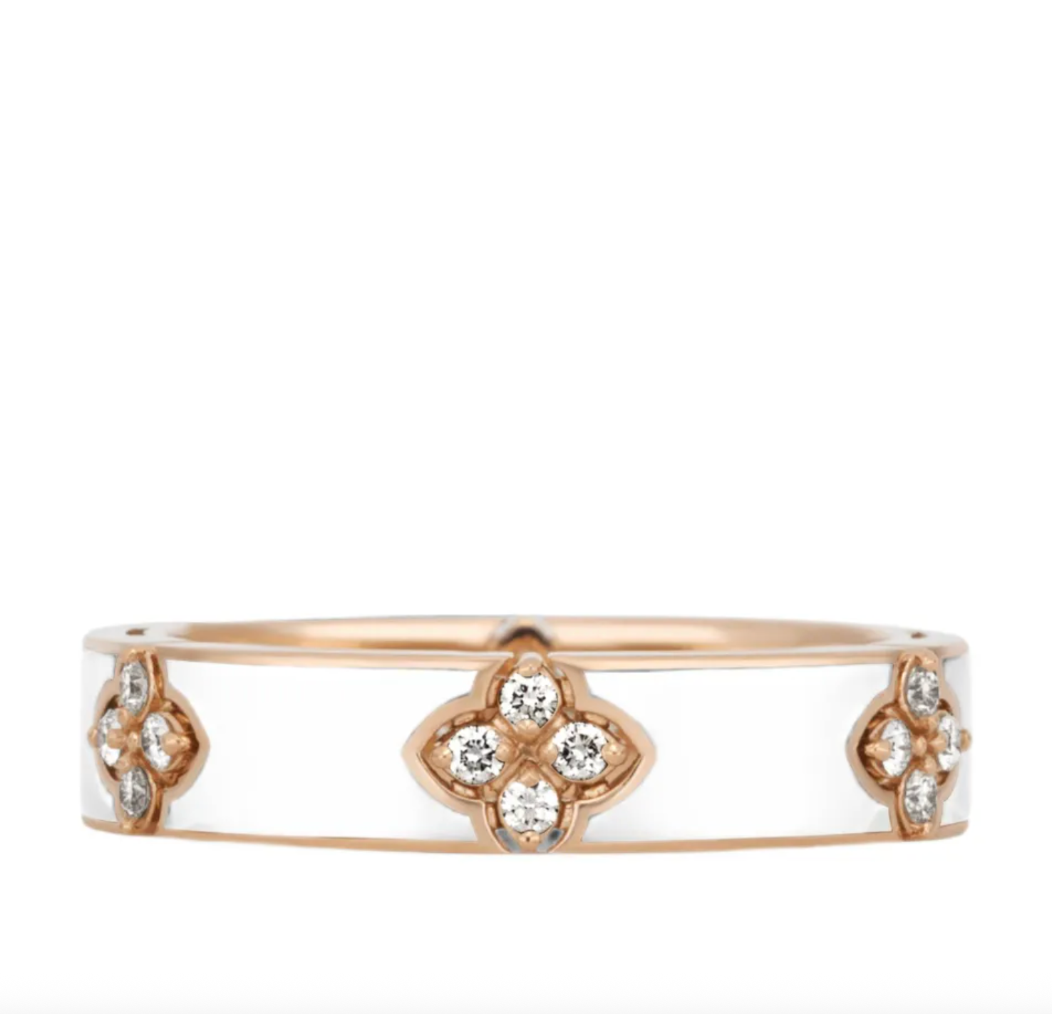 18kt rose gold diamonds ring
