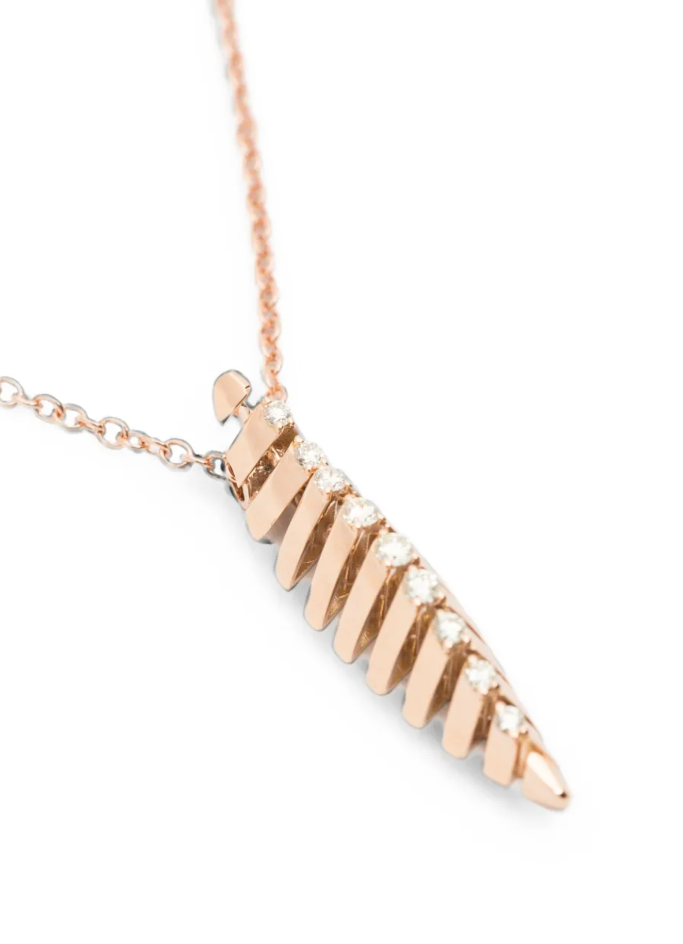 spiral-design diamond necklace