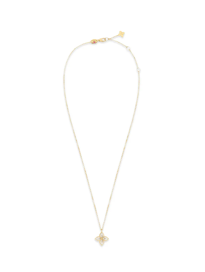 18kt yellow gold diamonds necklace