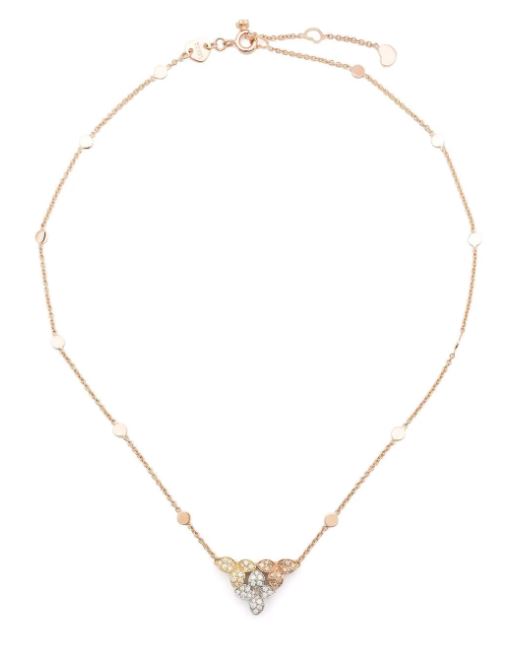 collar Ama en oro blanco, amarillo y rosa de 18kt con diamantes 