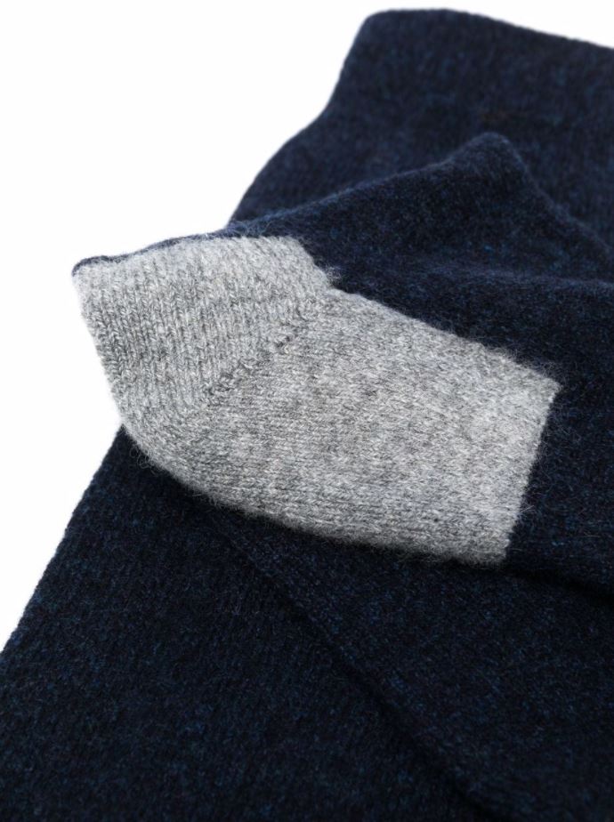 calcetines con paneles en contraste 