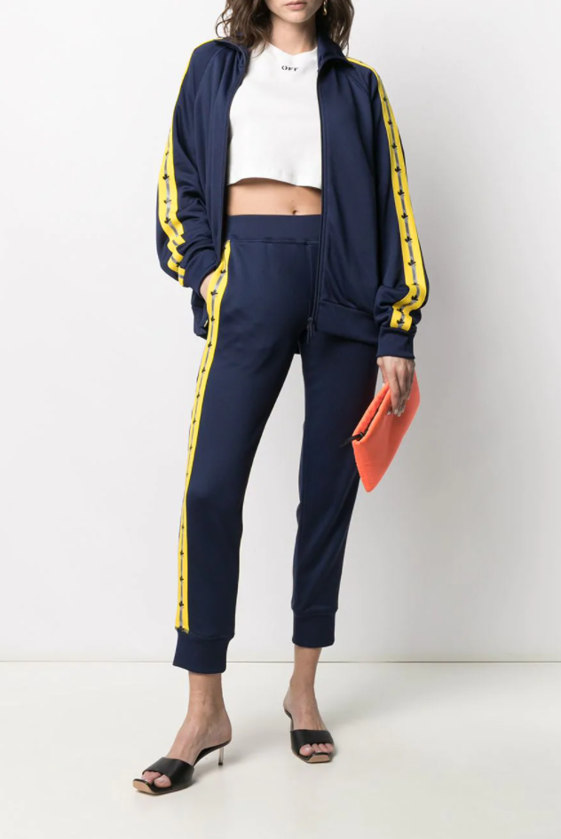 sudadera con cinta del logo 