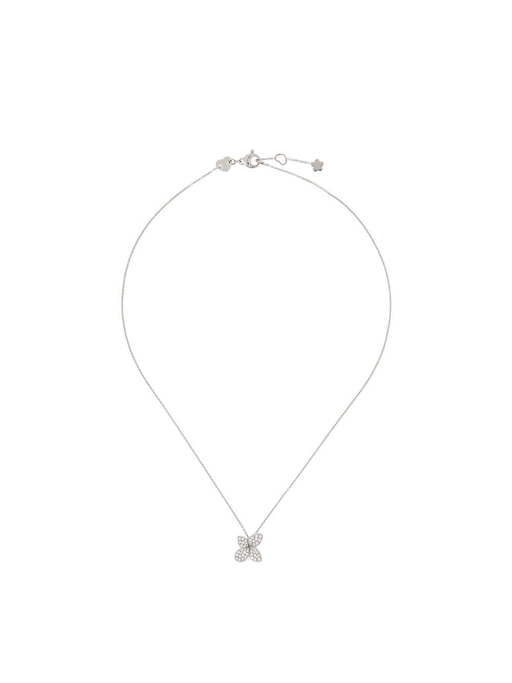 18kt white gold Petit Garden diamond necklace