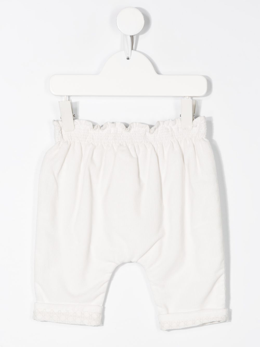ruffle cotton trousers