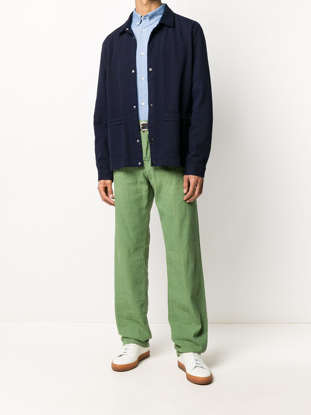 straight leg denim jeans