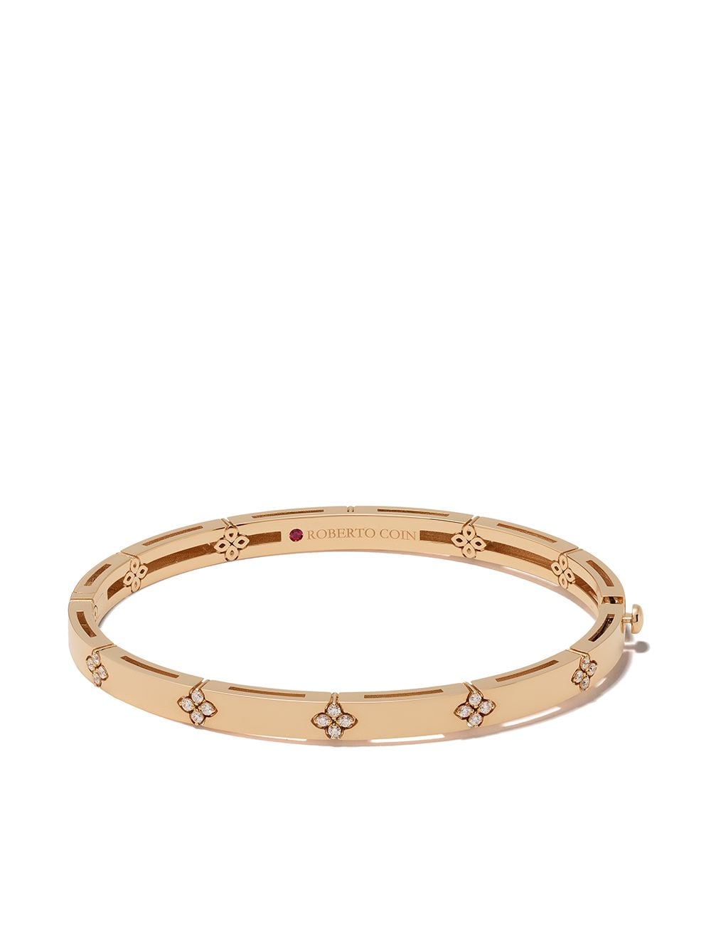 18kt rose gold diamond Love in Verona bangle bracelet