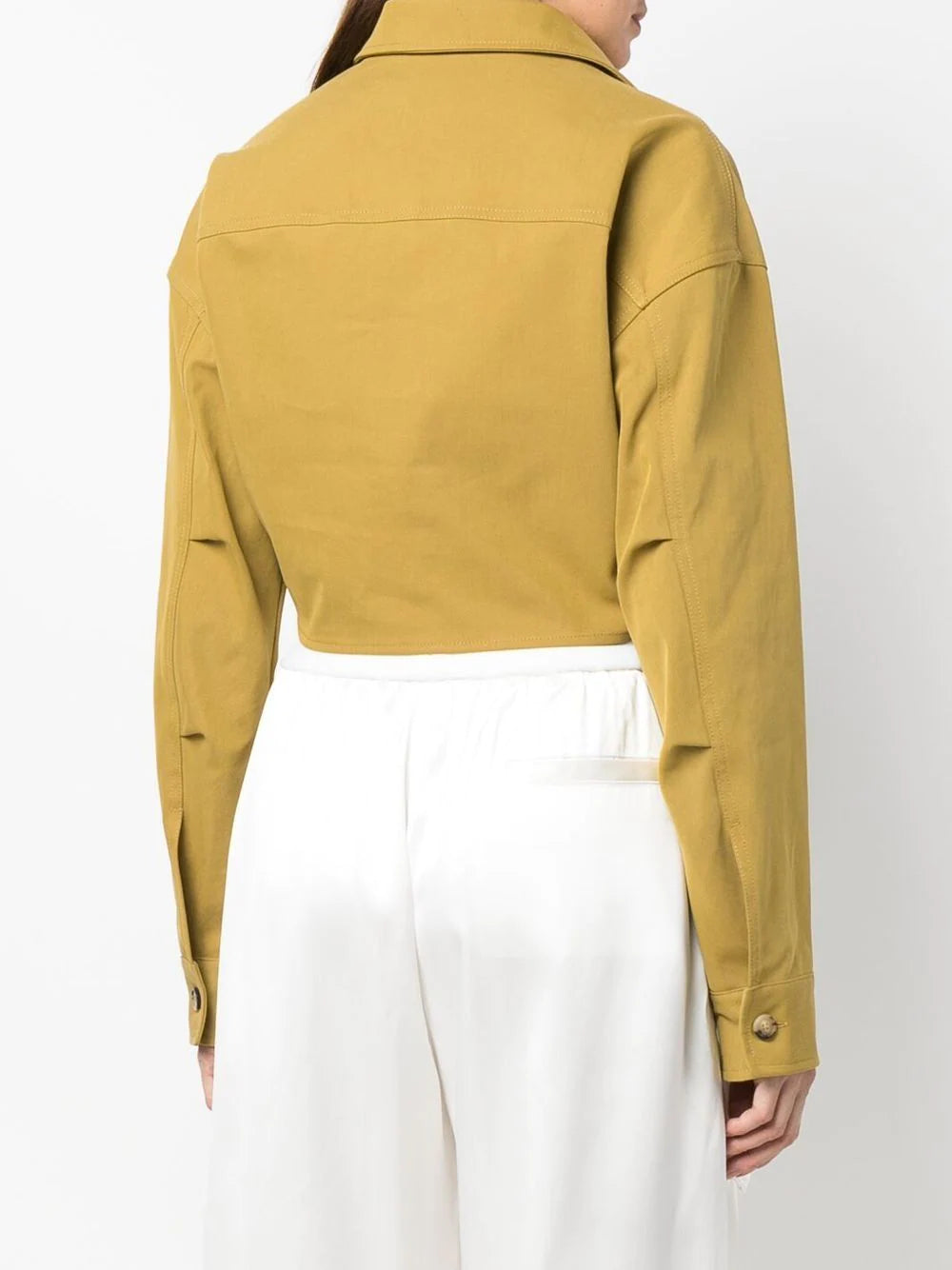 camisa cargo corta con giro en el frente 