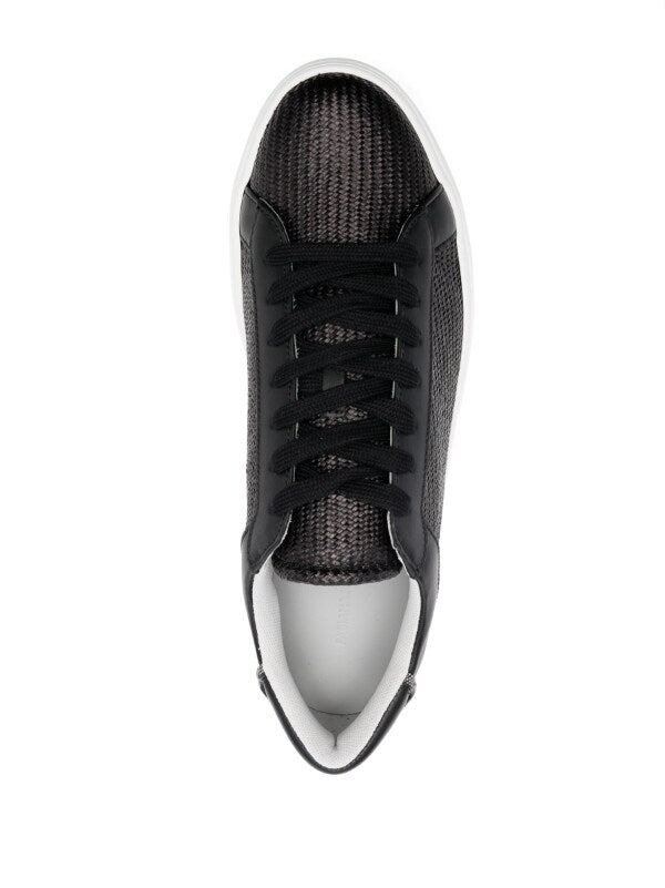 round-toe low-top sneakers