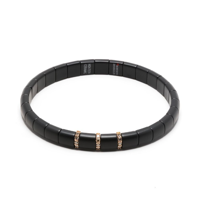 18kt Diamond-panel bangle