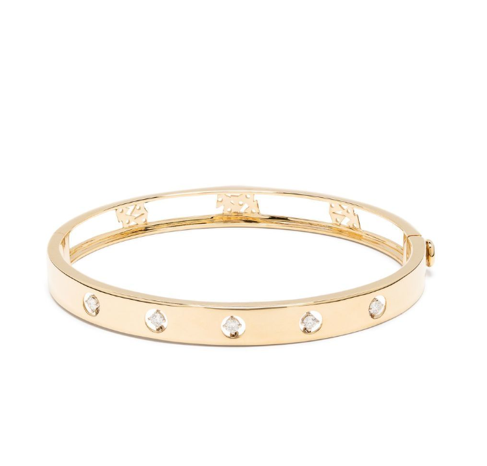 18kt yellow gold  diamonds bracelet