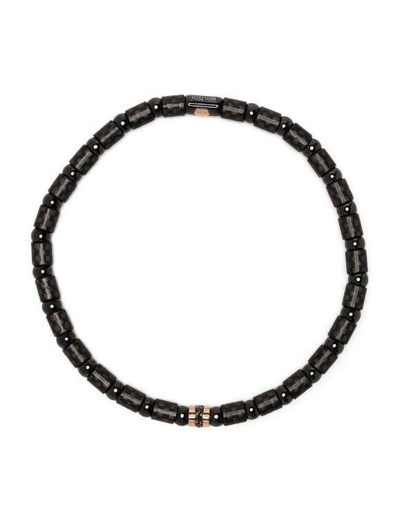 18kt white gold and carbon diamond bracelet